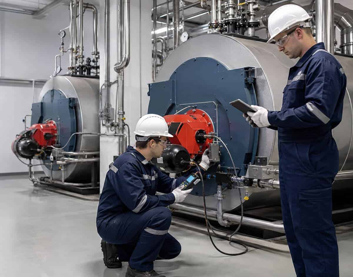 Mantenimiento y calibración de calderas y quemadores