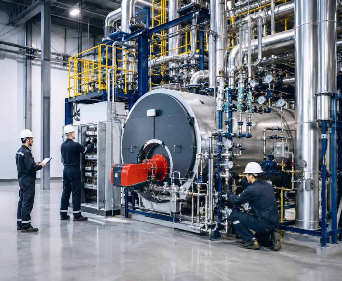 Montaje y puesta en operación de calderas y equipos industriales